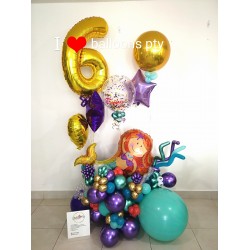 Globos con Helio de cumpleaños con Sirena | Balloons PTY