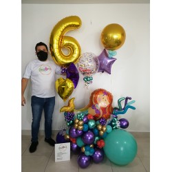 Globos con Helio de cumpleaños con Sirena | Balloons PTY