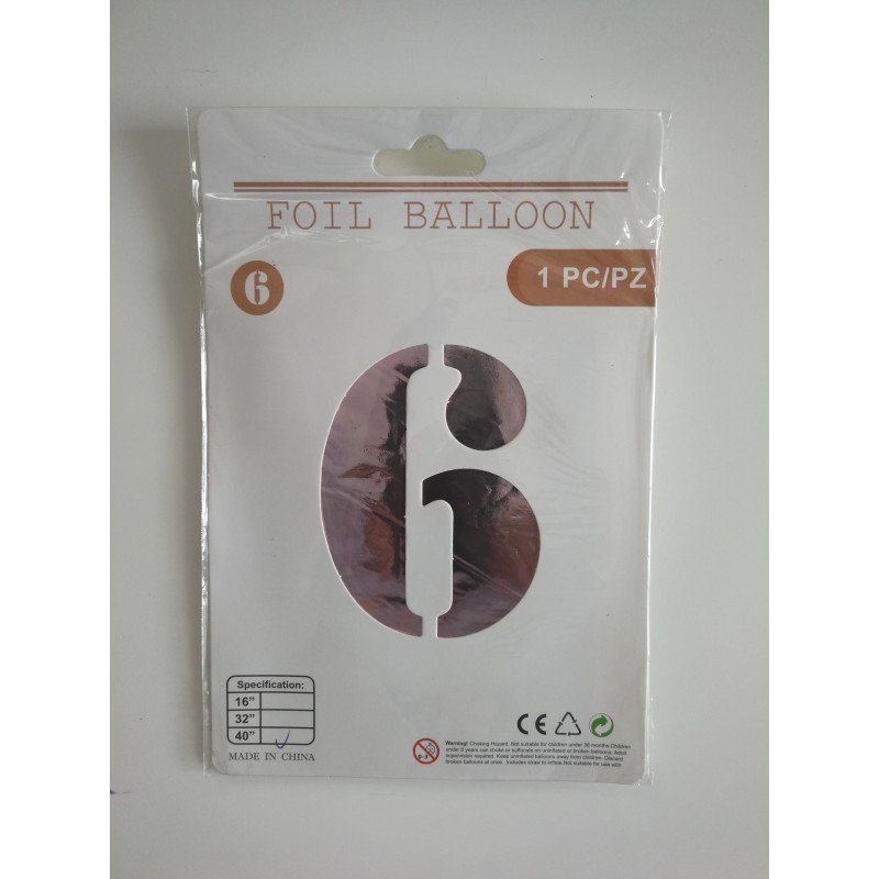Numero 6 de 40" Rose Gold