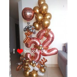 Arreglos de Cumpleaños con Mensaje Personalizado y Helio | Balloons PTY