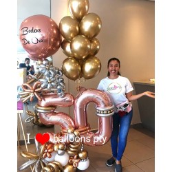 Bouquet de Globos Con helio y Orbz Personalizados | Balloons PTY