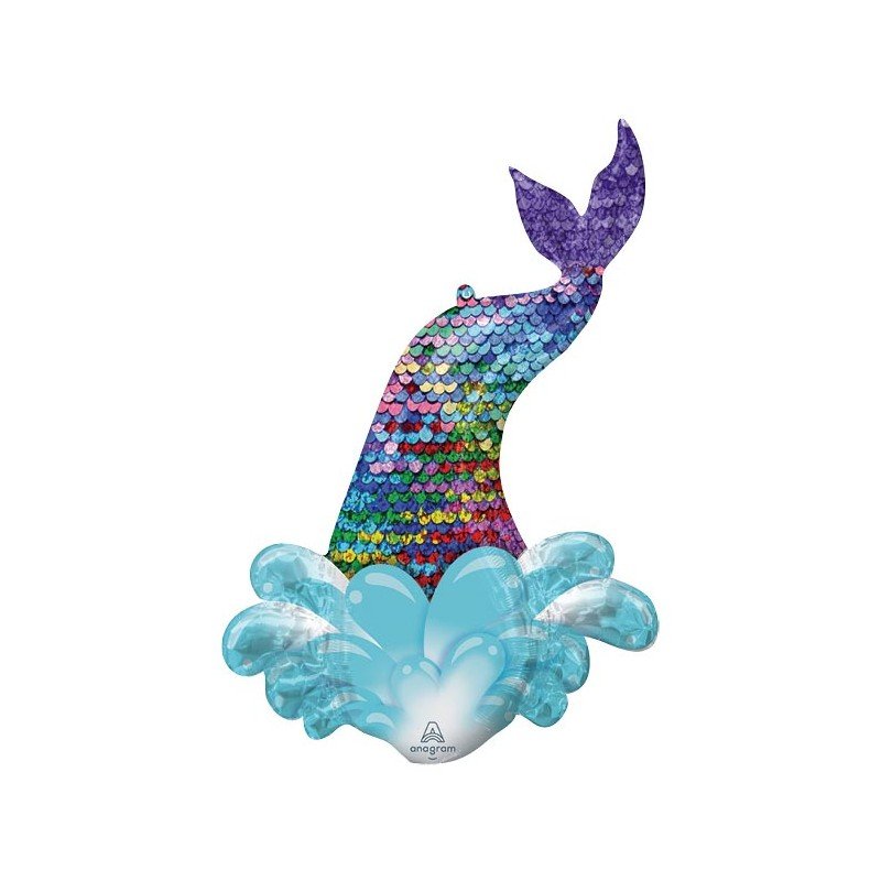 COLA DE LENTEJUELAS DE SIRENA 39"