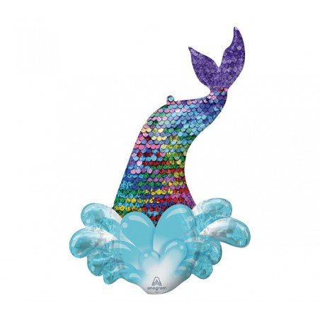 COLA DE LENTEJUELAS DE SIRENA 39"