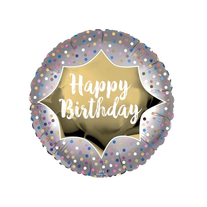 HAPPY BIRTHDAY SATIN LUXE 18"