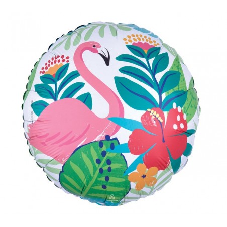 TROPICAL JUNGLE FLAMINGO 17"