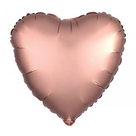 SATIN LUXE  CORAZON ROSE COPPER 17"